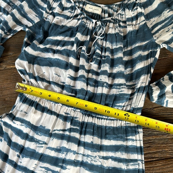 Betro Simone blue tie dyed long sleeved maxi dress NWOT size M - Picture 6 of 8